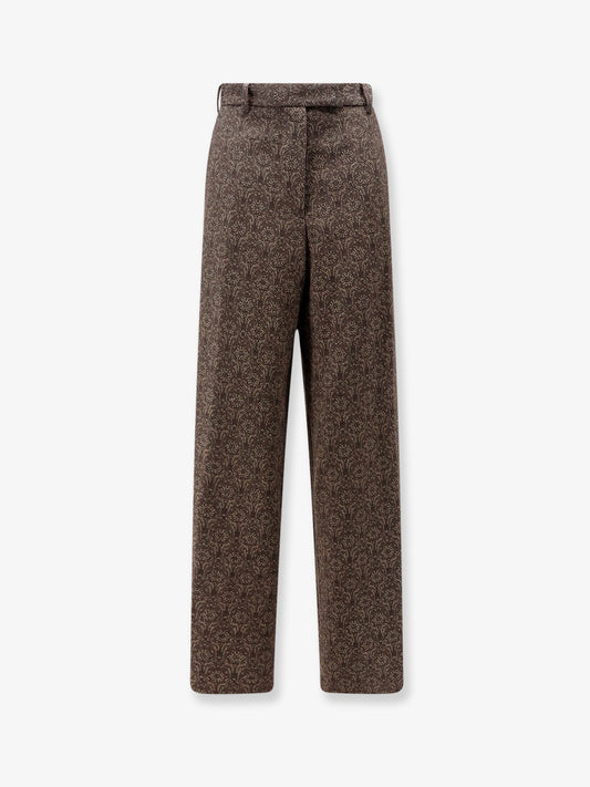 Penn embroidered viscose trousers