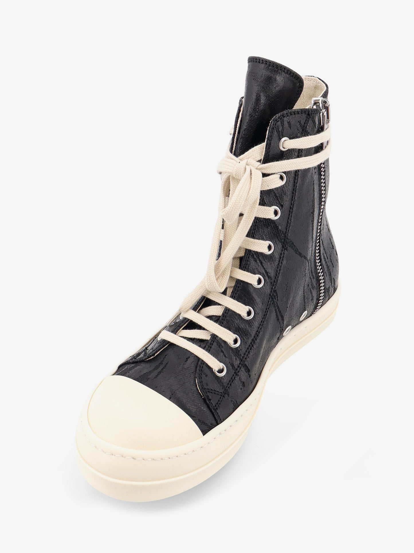 Sneakers High-Top in pelle