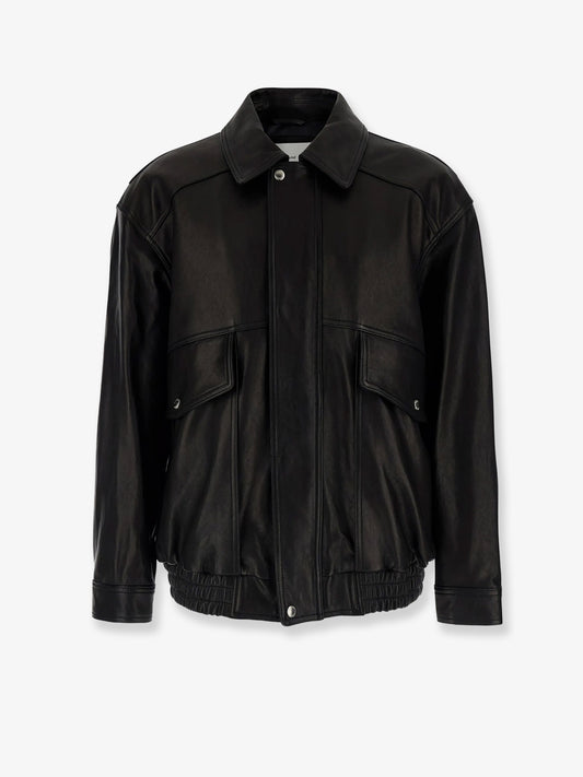 Unisex leather blouson