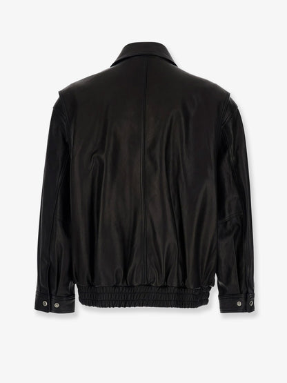 Unisex leather blouson thumbnail