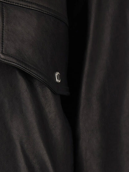 Unisex leather blouson thumbnail
