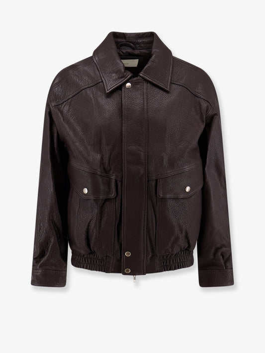 Unisex Vintage leather blouson
