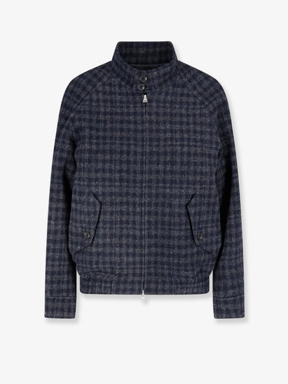 Wool jacket with checked pattern thumbnail