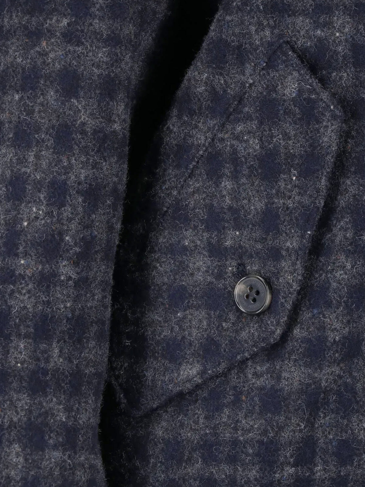 Wool jacket with checked pattern