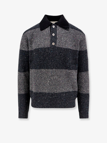 Unisex Chunky Rugby wool blend sweater thumbnail