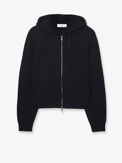 Unisex wool blend hooded cardigan thumbnail