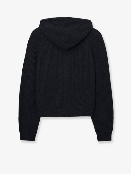 Unisex wool blend hooded cardigan thumbnail