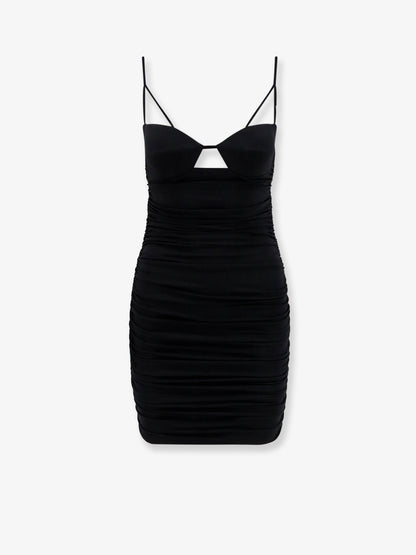 Viscose blend short dress thumbnail