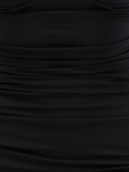 Viscose blend short dress thumbnail