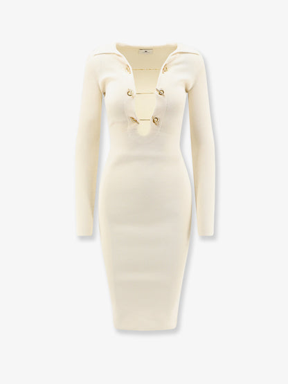 Long viscose blend dress thumbnail