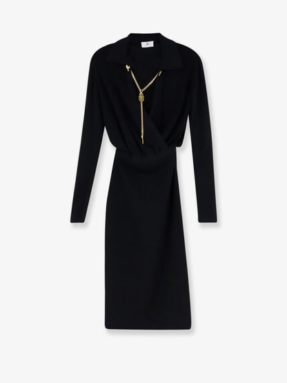 Viscose blend midi dress thumbnail