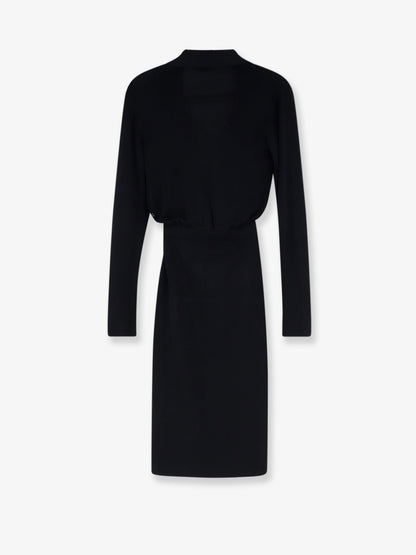 Viscose blend midi dress thumbnail