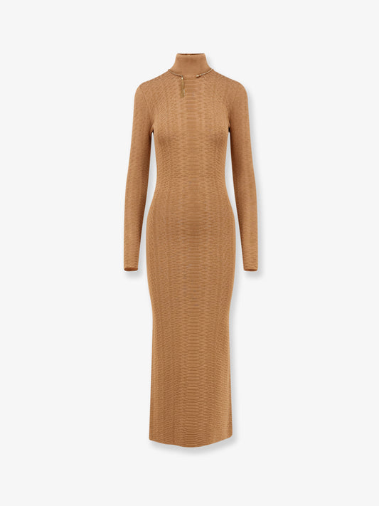 Knitted dress with Snake detail