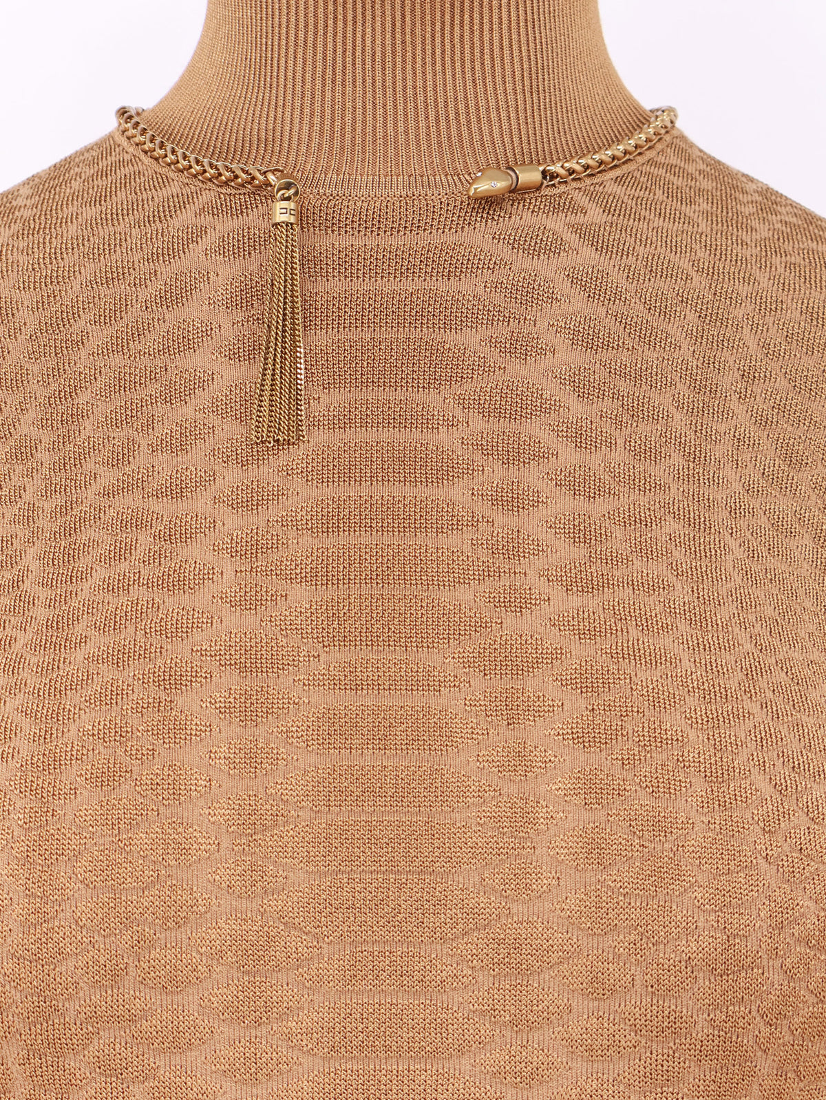 Knitted dress with Snake detail