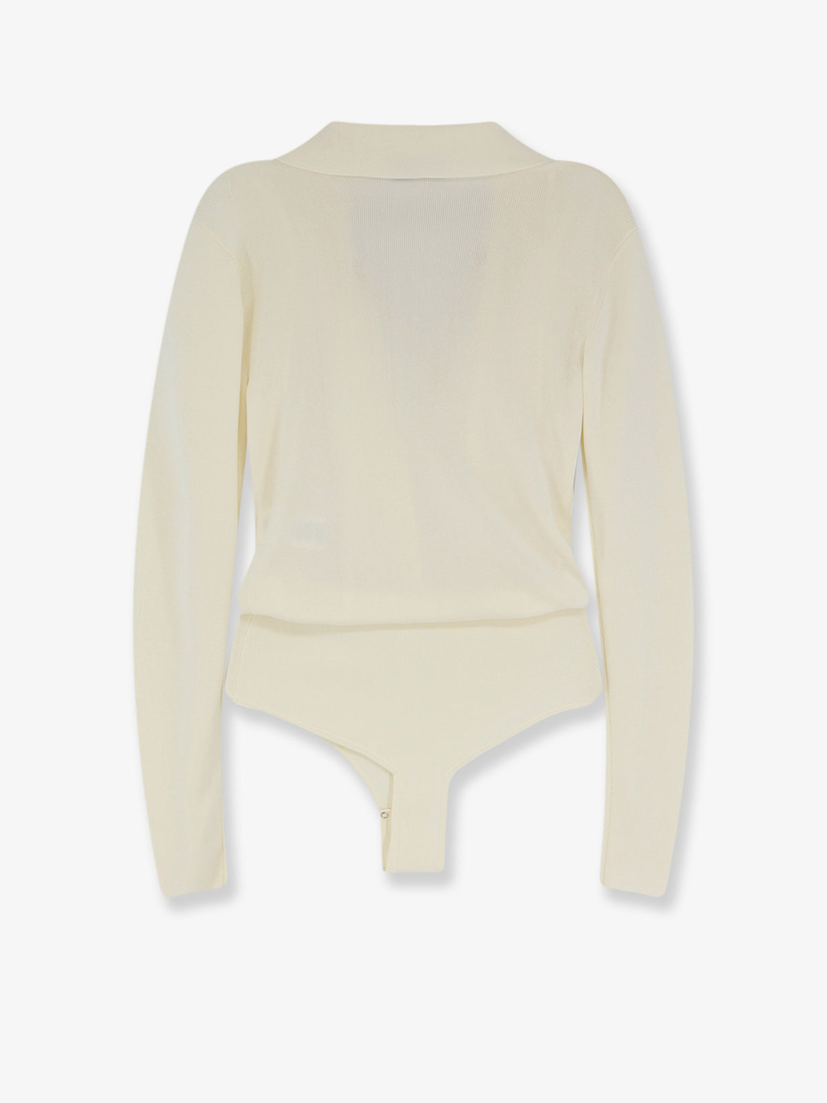 Viscose blend bodysuit with jewel charm detail