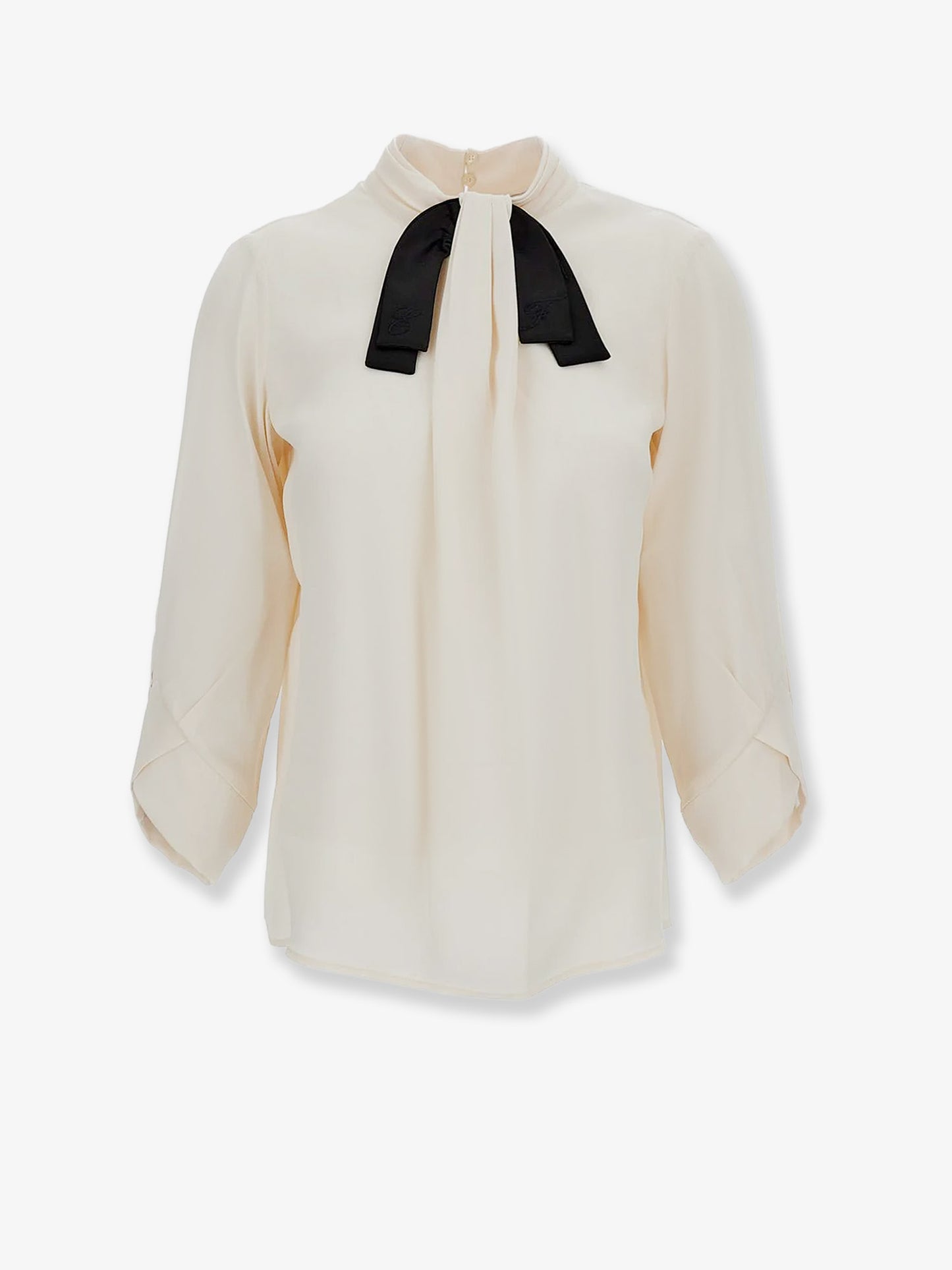Viscose shirt with contrasting detail