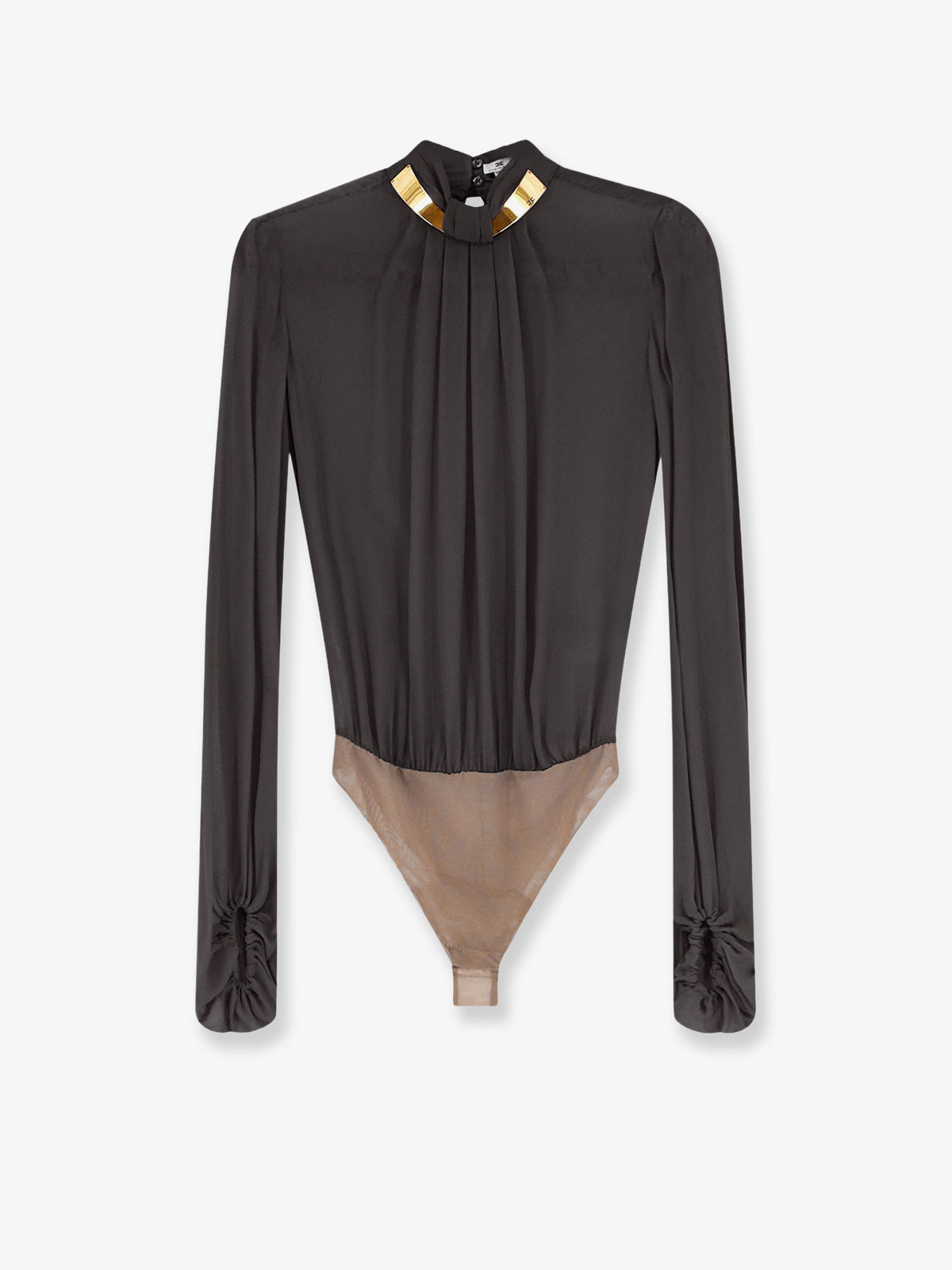 Viscose shirt with body detail