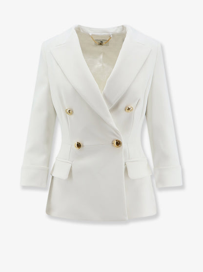 Stretch fabric blazer with logo cufflinks thumbnail