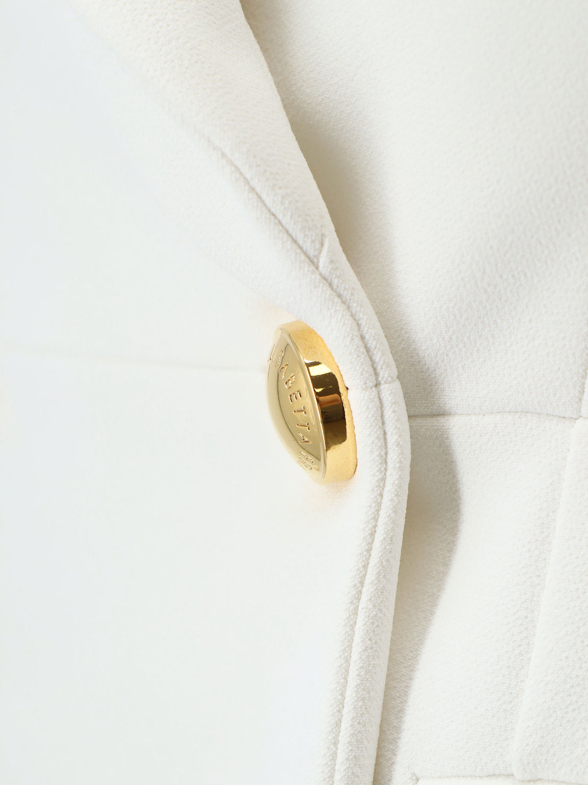 Stretch fabric blazer with logo cufflinks