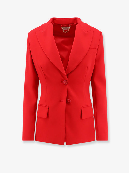 Fitted blazer with laces on the back