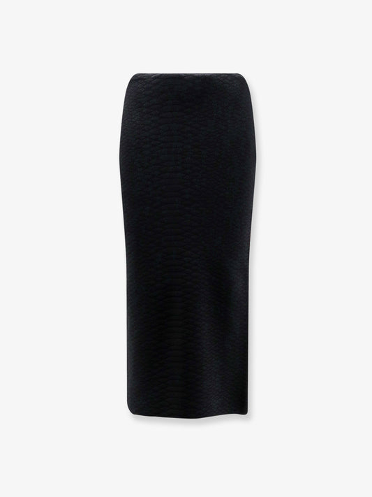 Knit midi skirt