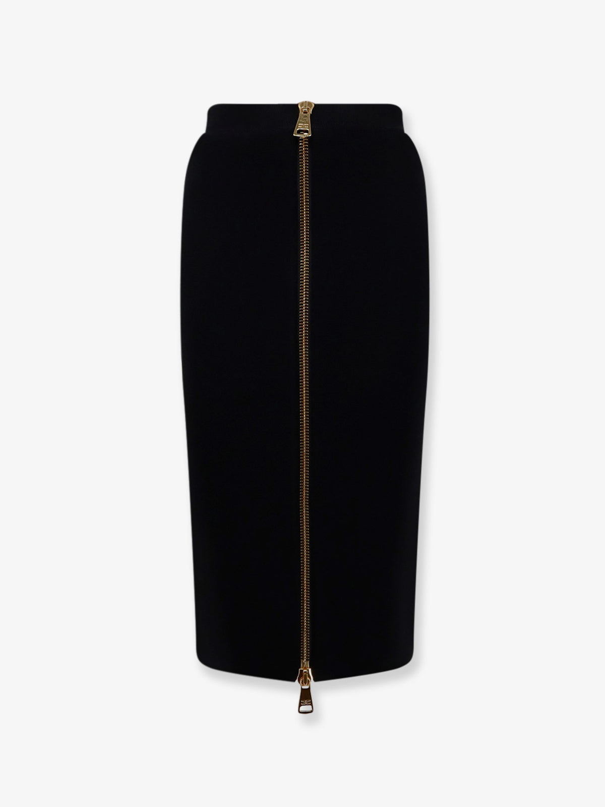 Gonna in viscosa e nylon con zip