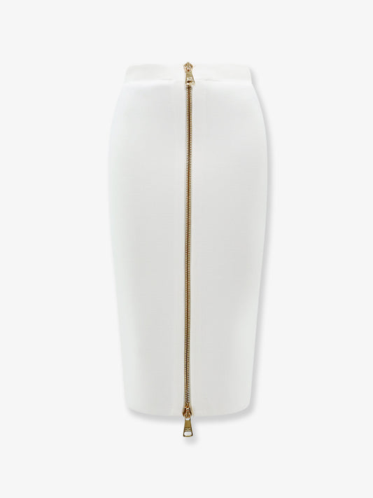 Gonna in viscosa e nylon con zip