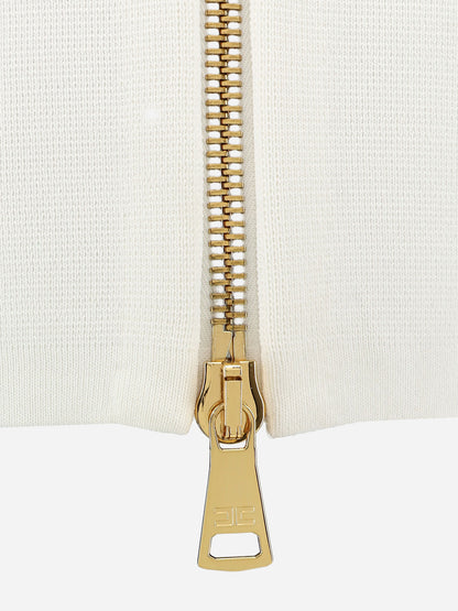 Gonna in viscosa e nylon con zip thumbnail
