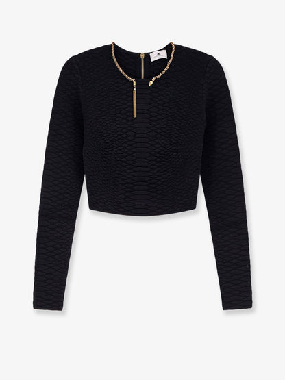 Tricot Sweater with snake metal choker thumbnail