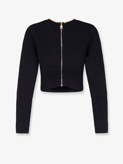 Tricot Sweater with snake metal choker thumbnail