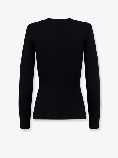 Knitted blazer with zip thumbnail