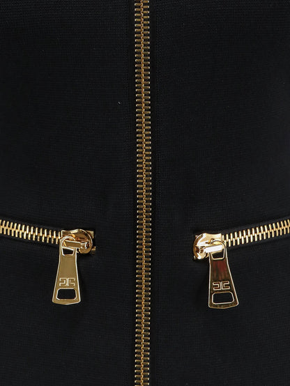 Knitted blazer with zip thumbnail