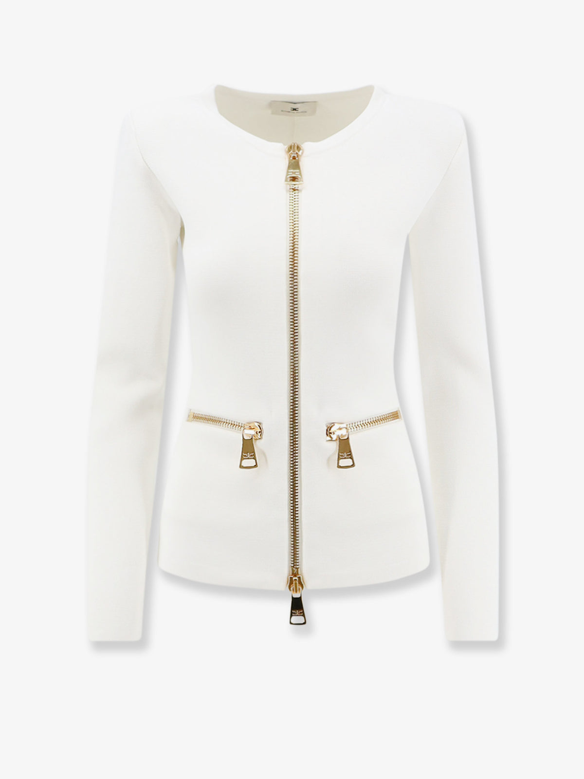 Knitted blazer with zip