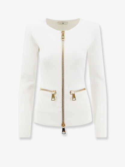 Knitted blazer with zip thumbnail