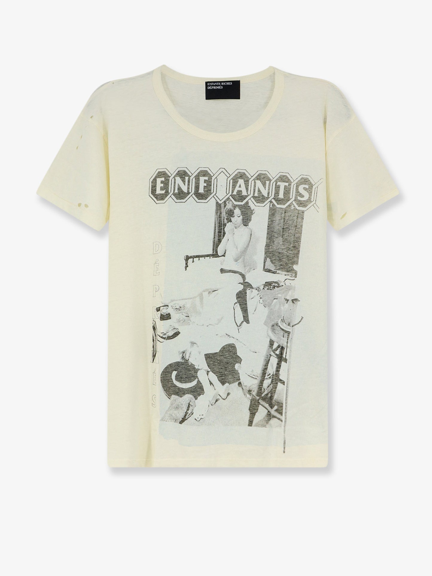 T-shirt in cotone con stampa frontale