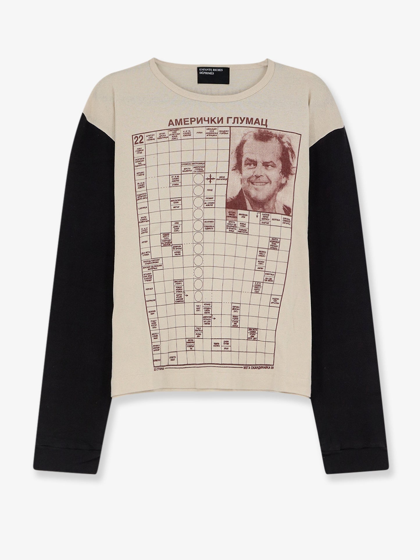 T-shirt in cotone con stampa frontale