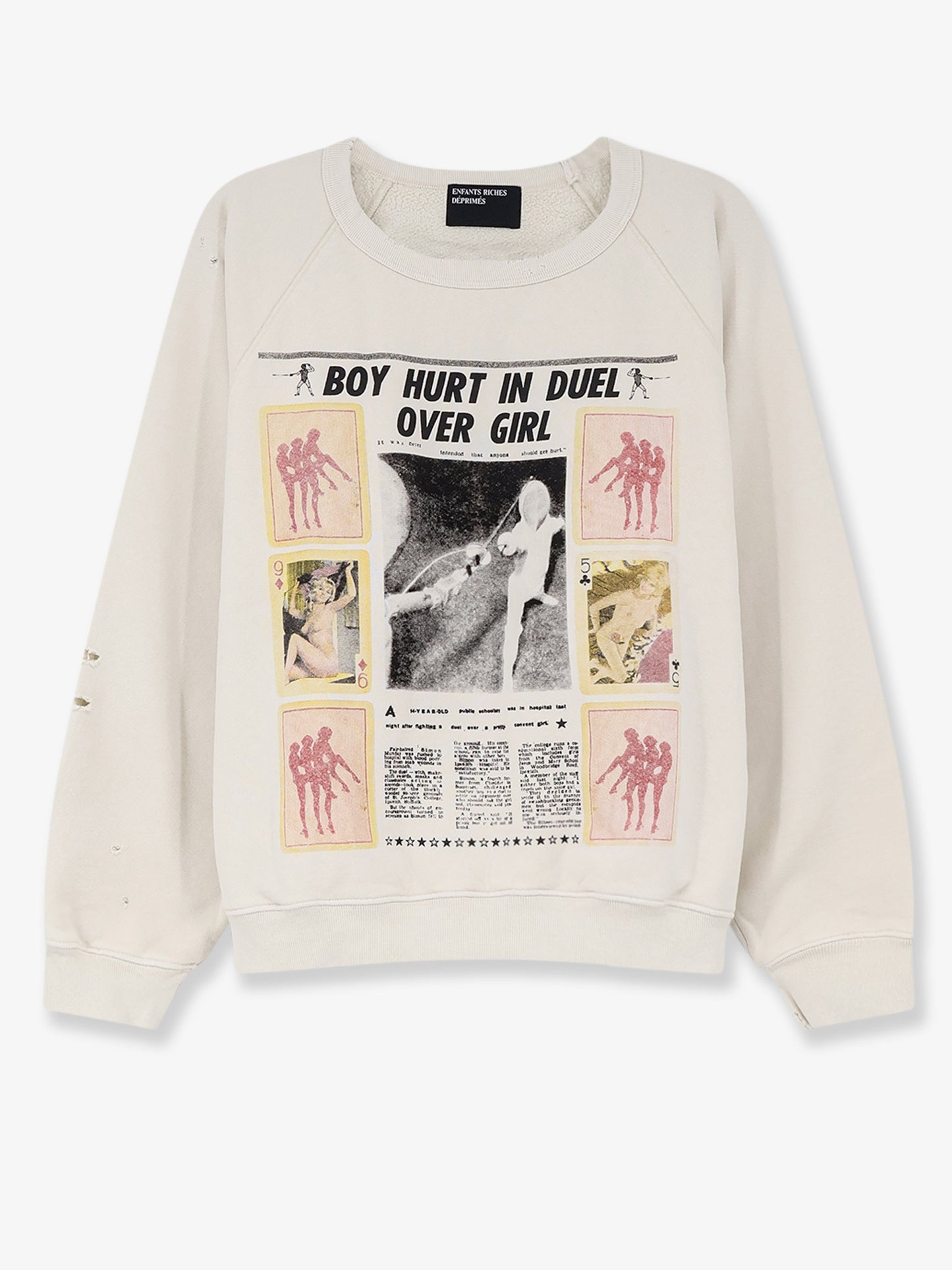 Maglia in cotone con stampa frontale