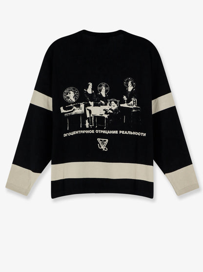 Cotton sweater with print on the front thumbnail