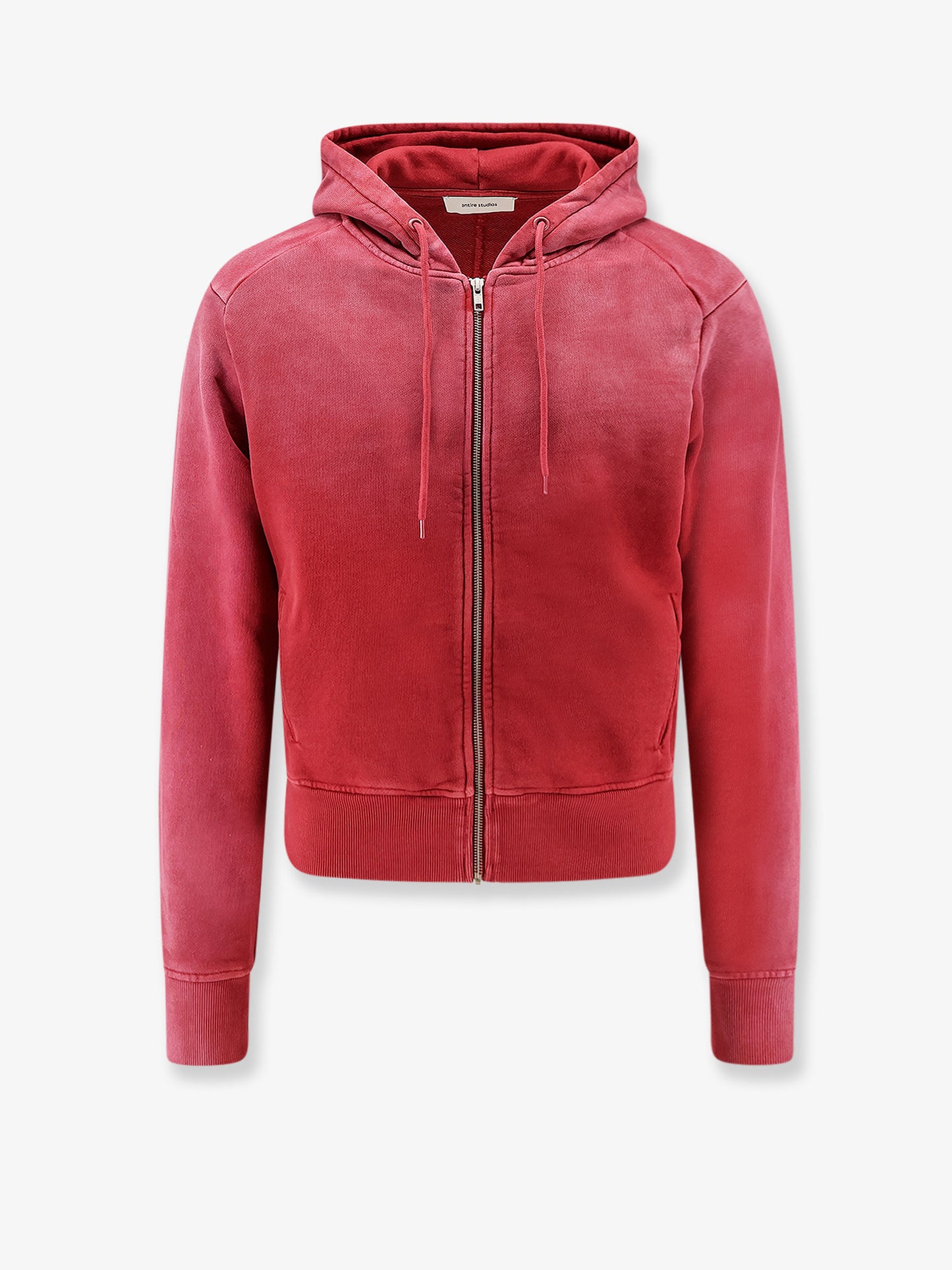 Slim Zip Up cotton hoodie