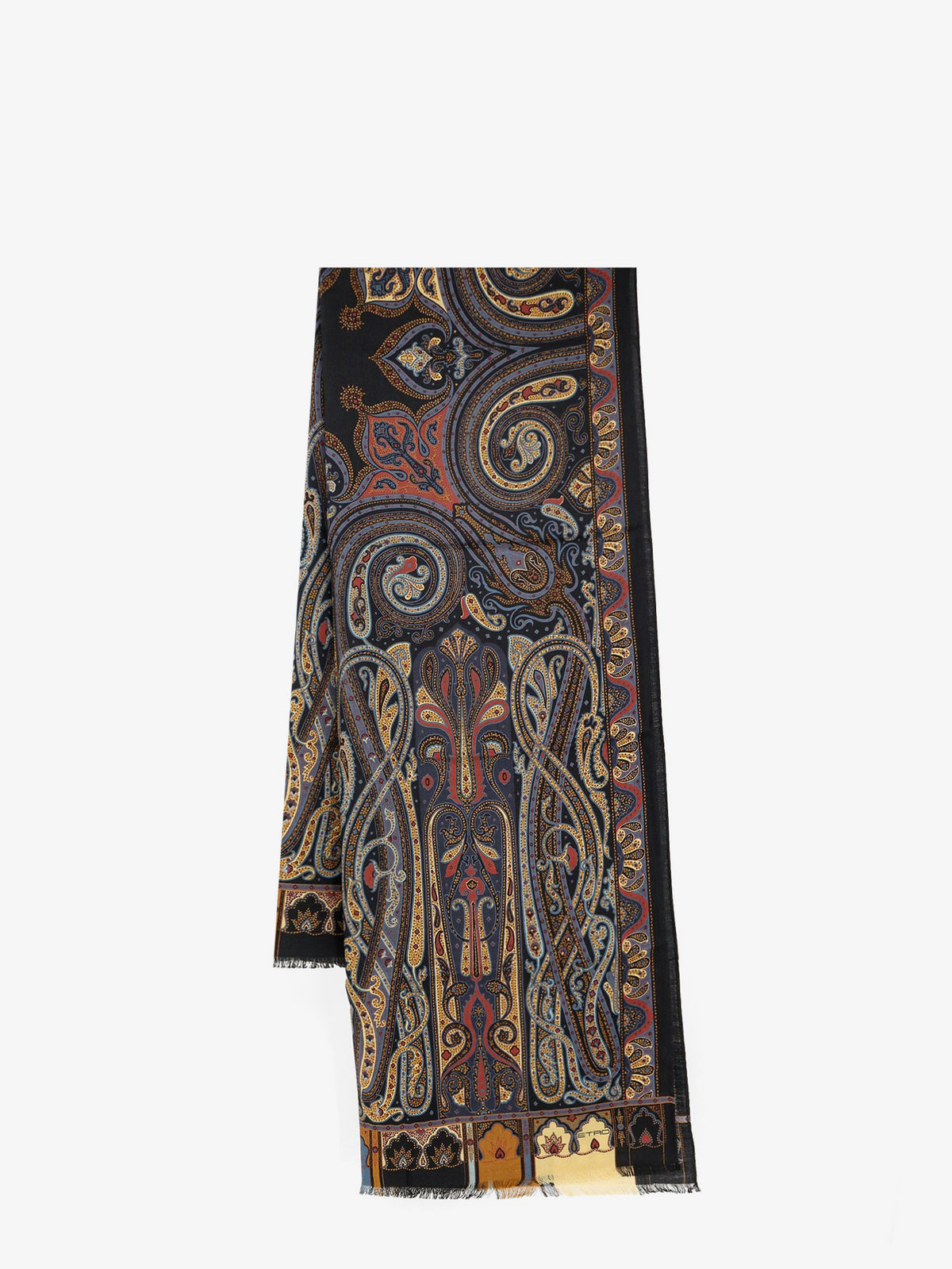 Wool and silk scarf