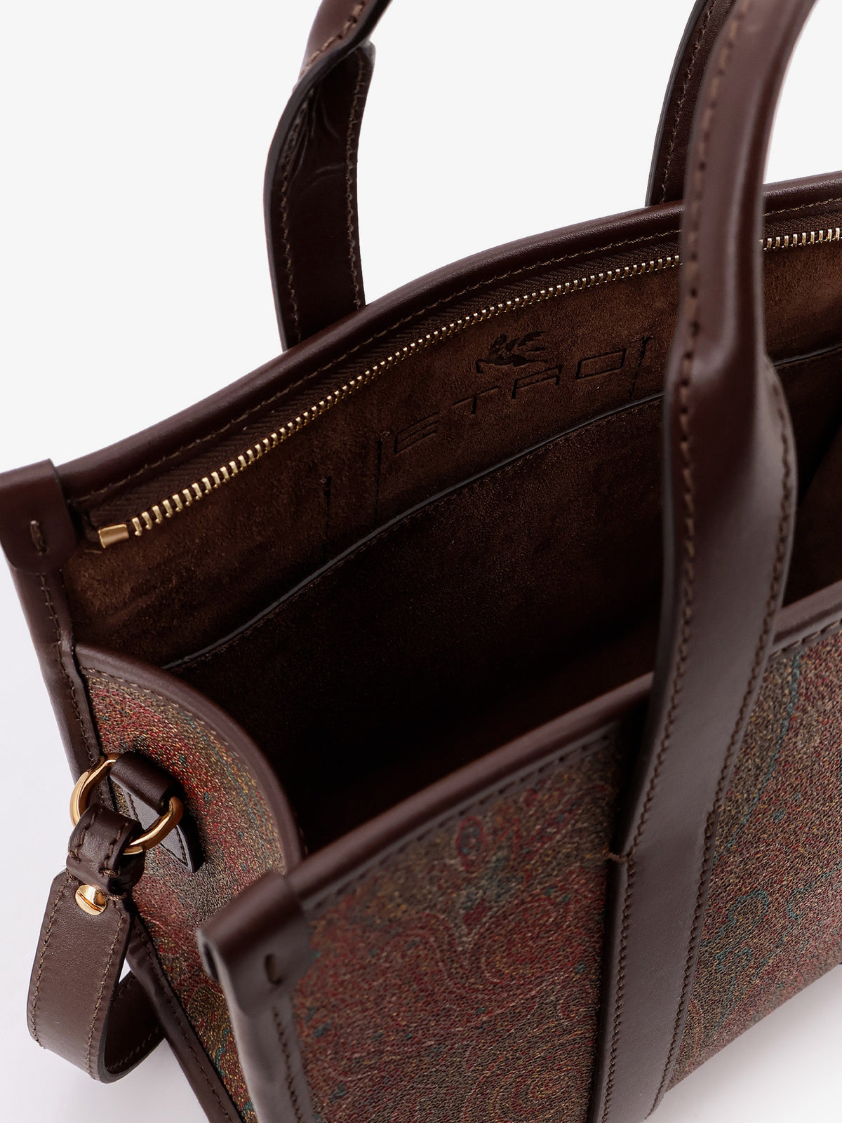 Arnica S Paisley fabric handbag with shoulder strap