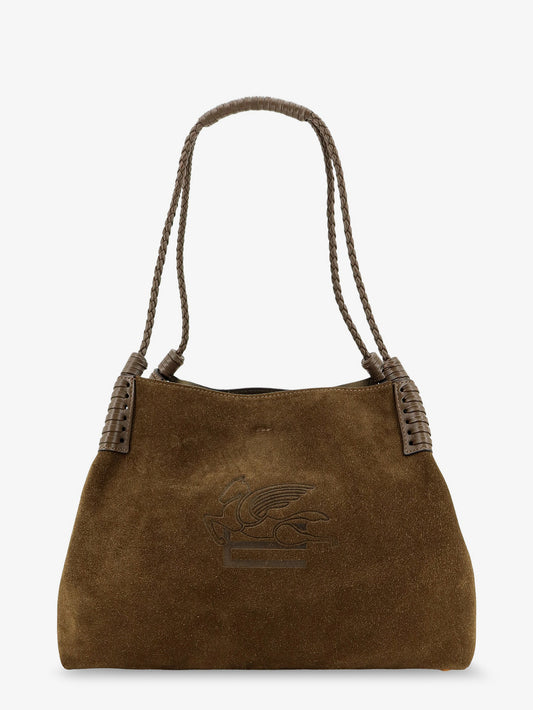 Libra S Arnica suede shopping bag