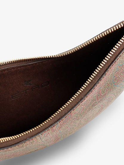 Etro Essential S Arnica Hobo shoulder bag in paisley jacquard fabric thumbnail