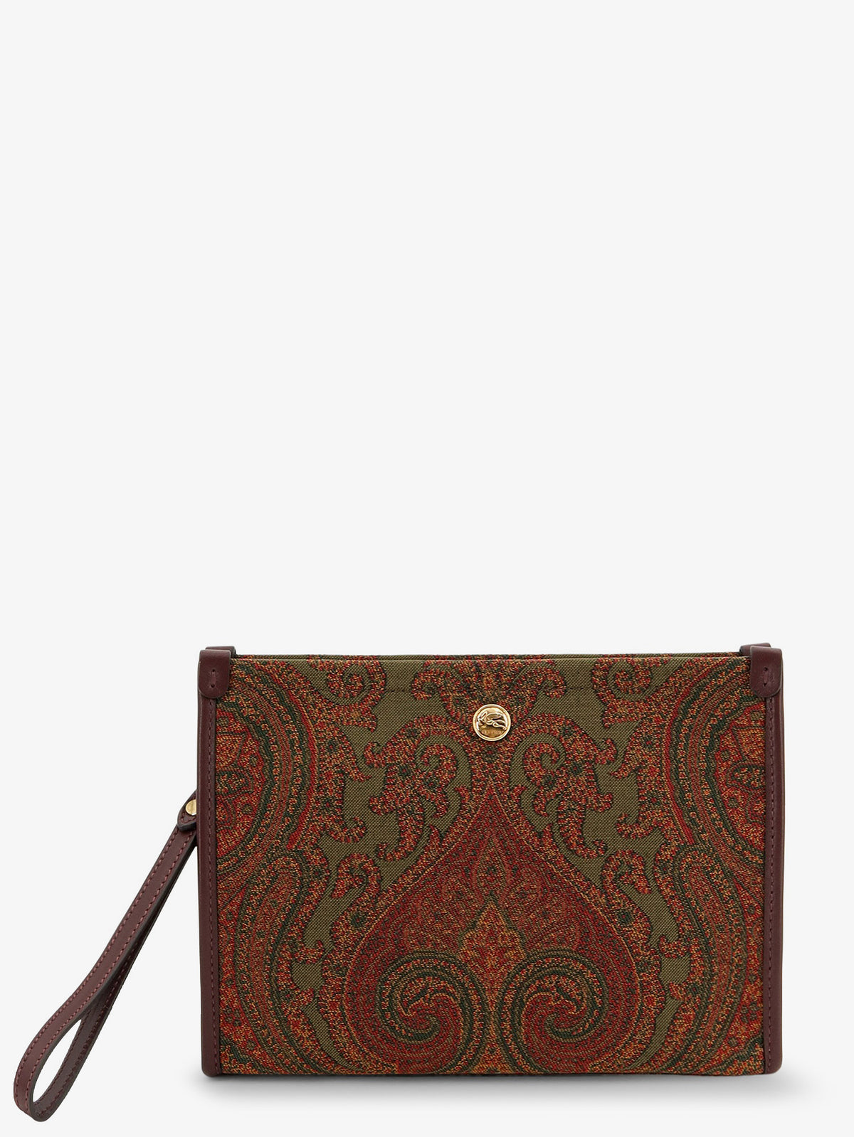Paisley pattern clutch bag