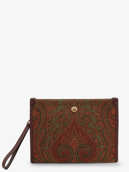 Paisley pattern clutch bag thumbnail