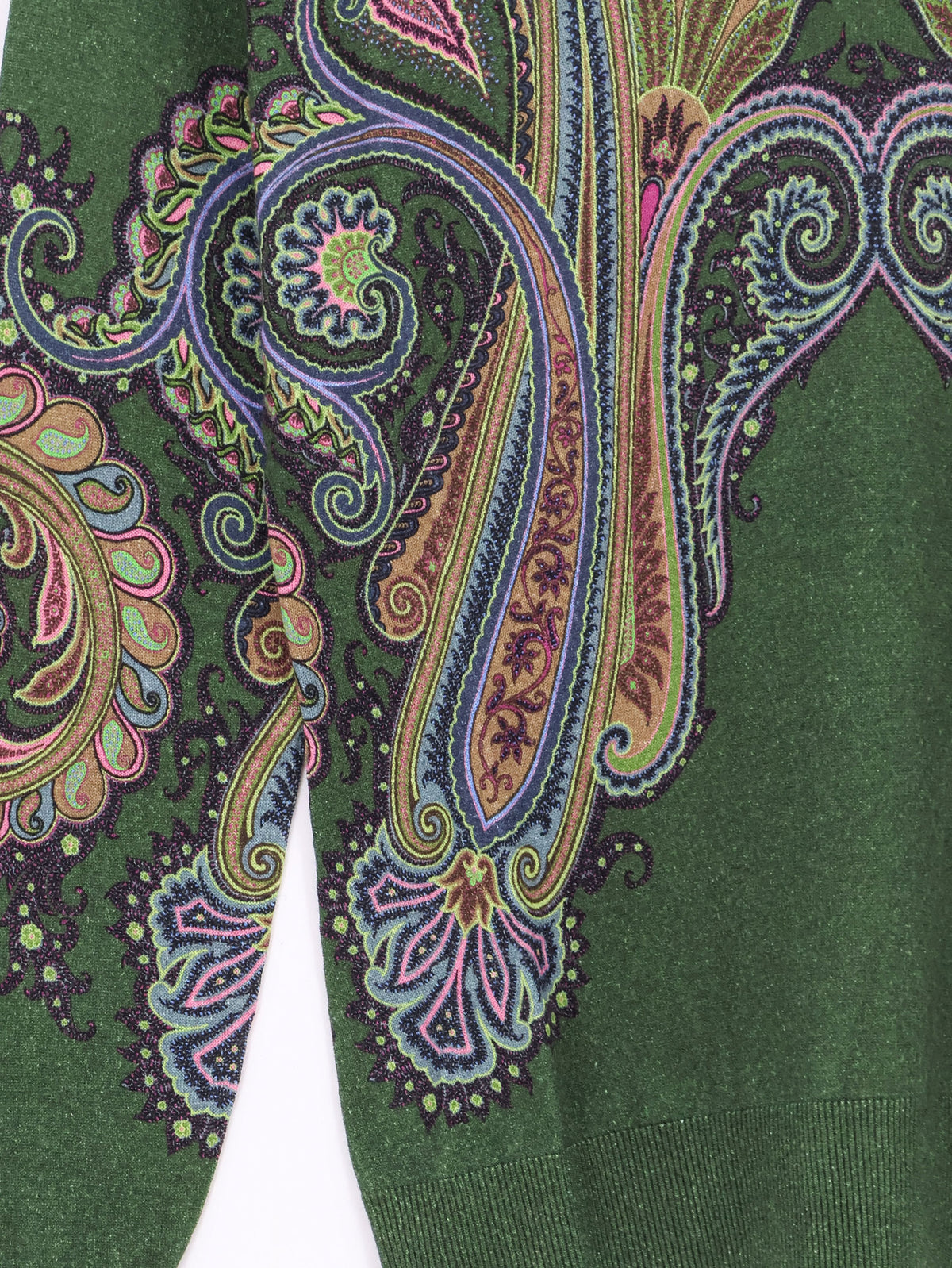 Silk and cashmere blend sweater with iconic paisley print