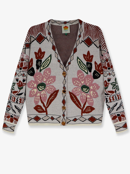 Cardigan with Multicolor embroidery thumbnail