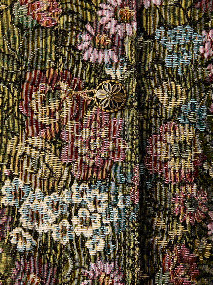 Flower Jacquard Trenchcoat with Logo patch thumbnail