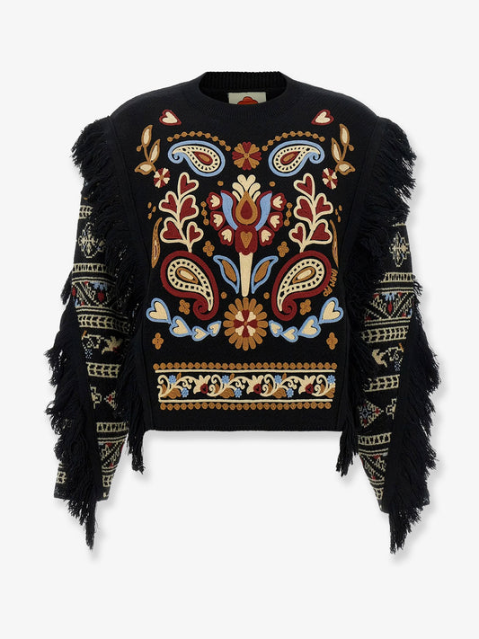 Love Paisley Cornelli sweater with fringe