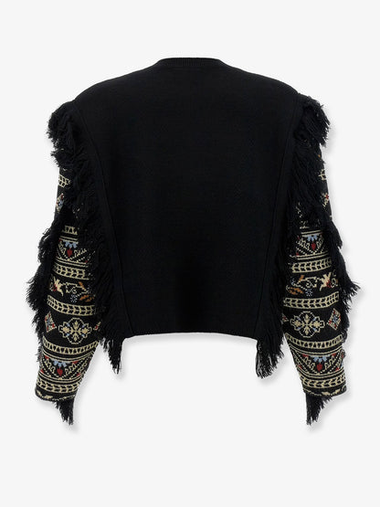 Love Paisley Cornelli sweater with fringe thumbnail